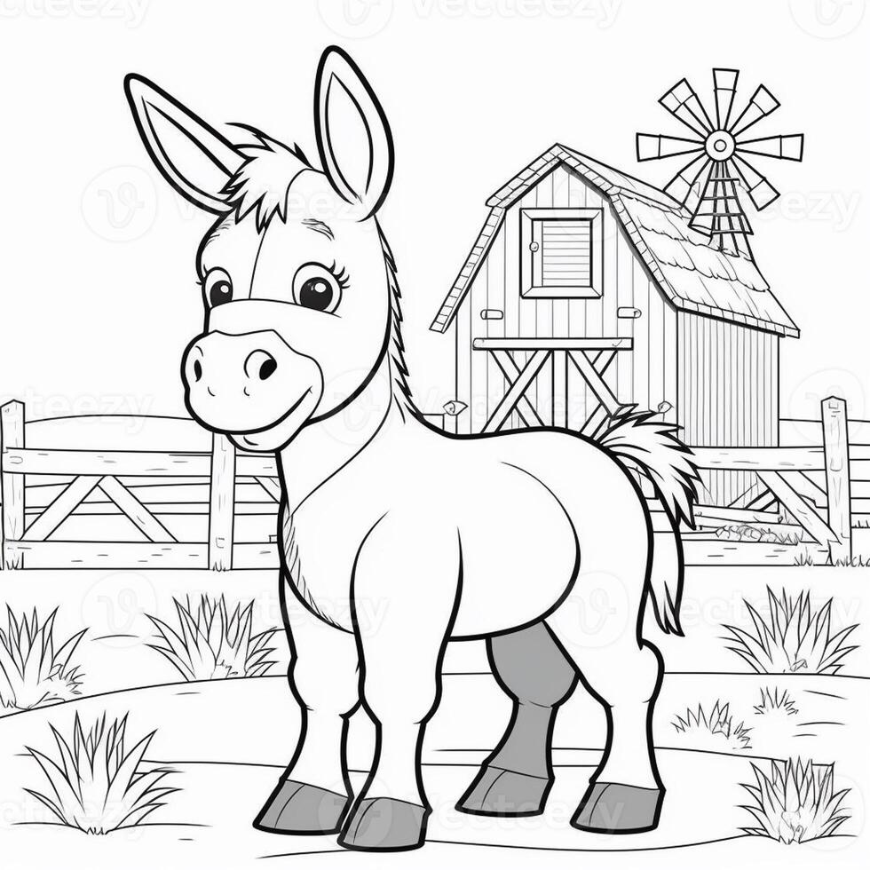 kids coloring page cartoon coloring page illustration vector. For kids coloring book photo