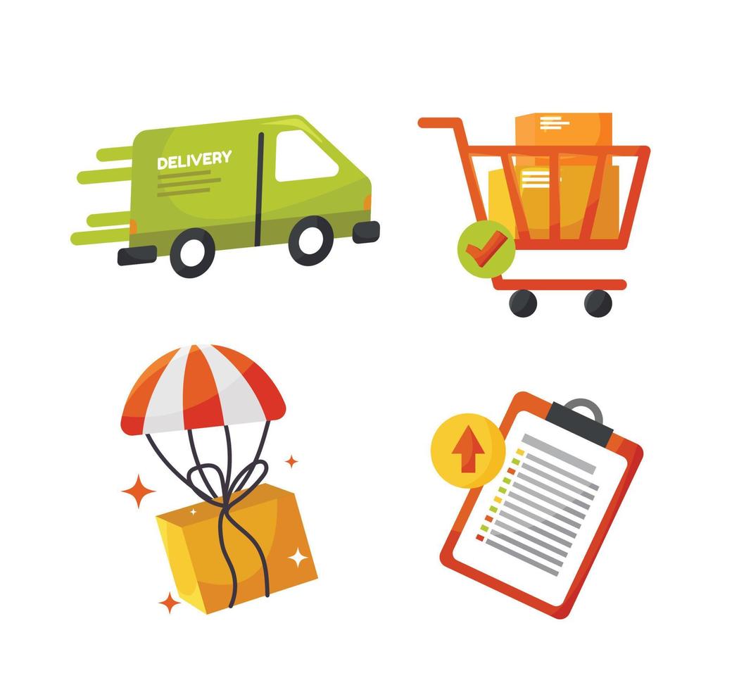 delivery icon elements for delivery concept vector illustration