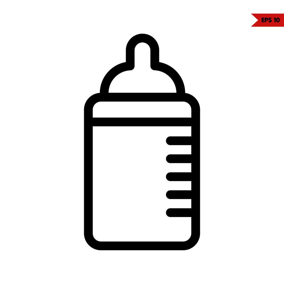 baby line icon vector
