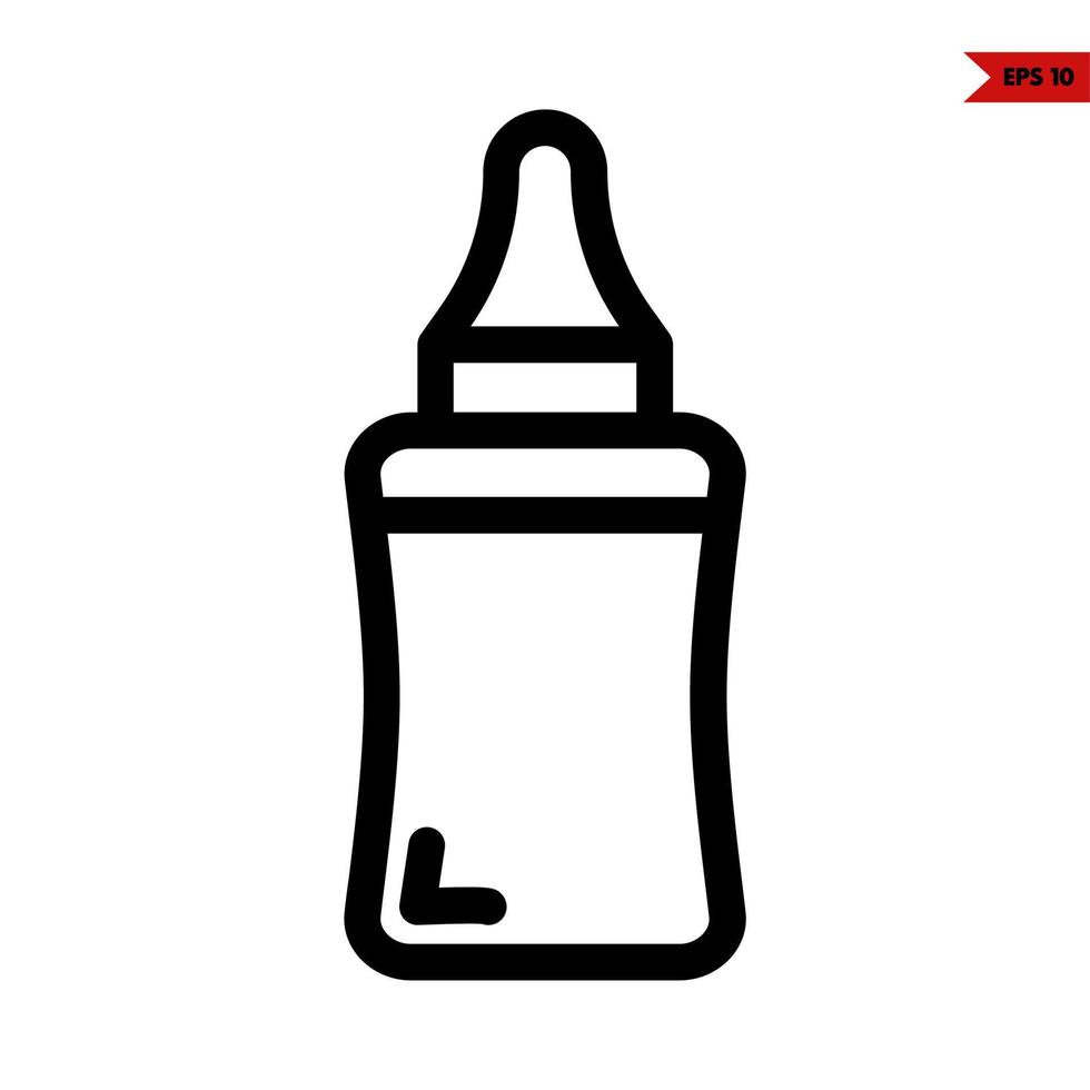 baby line icon vector