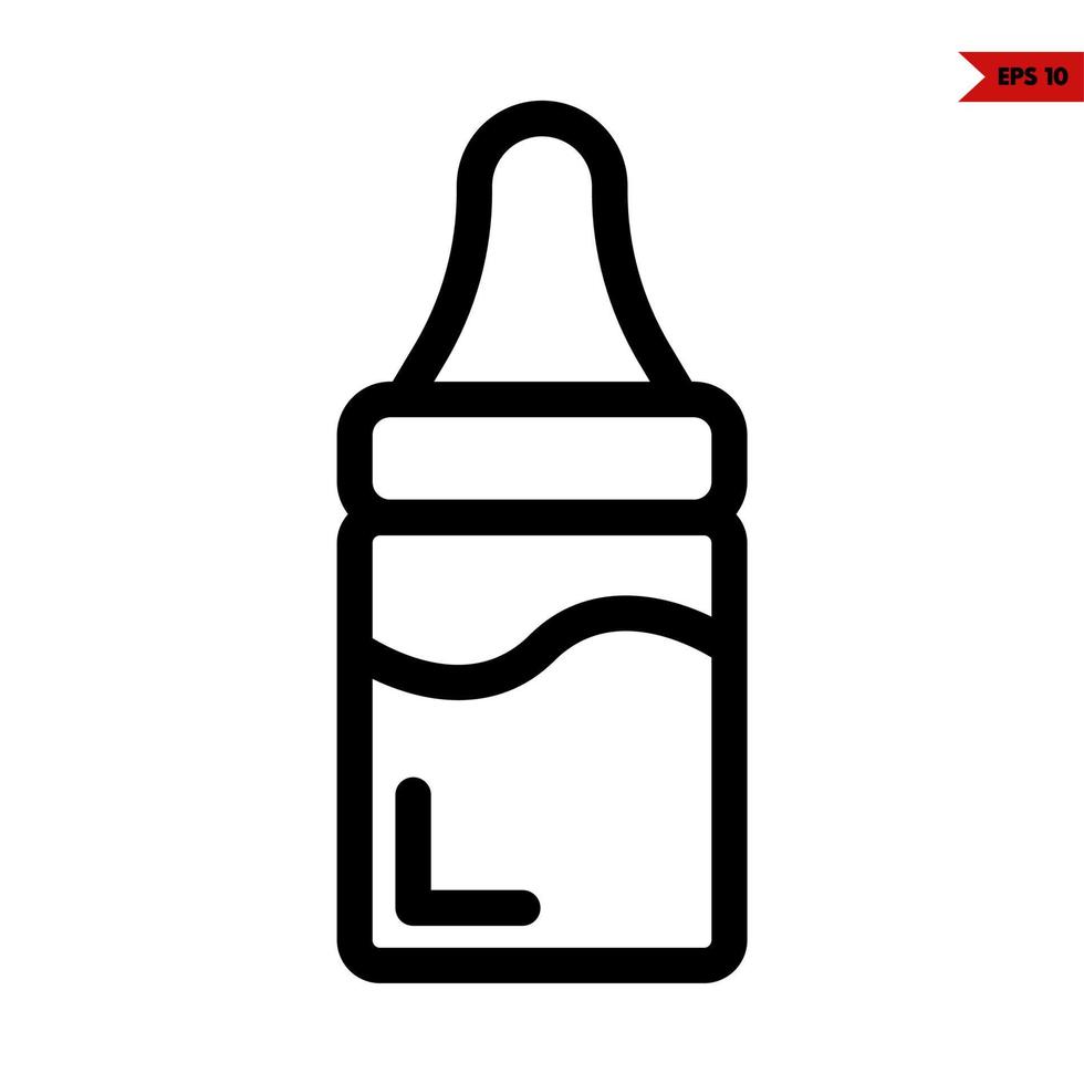 baby line icon vector