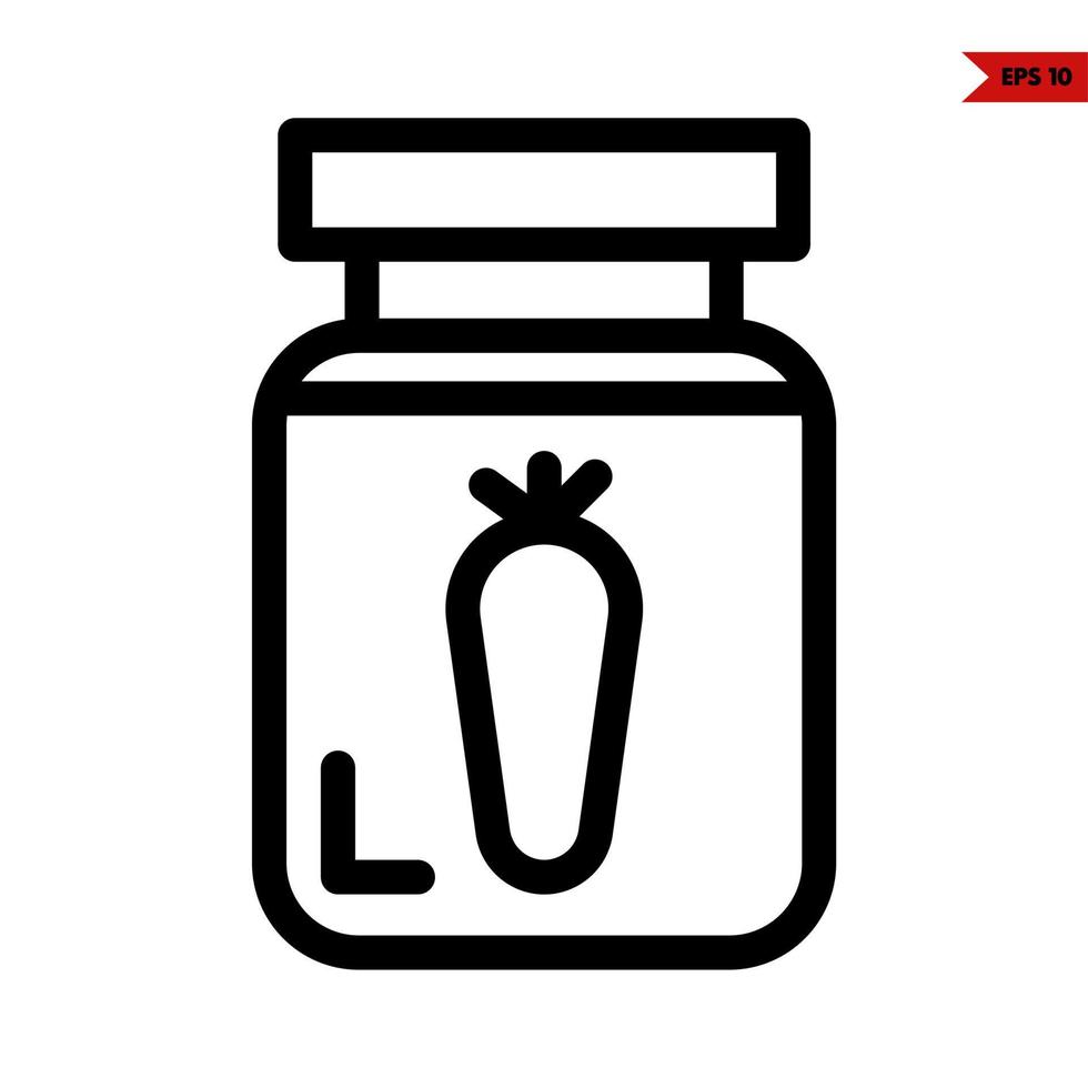 baby line icon vector
