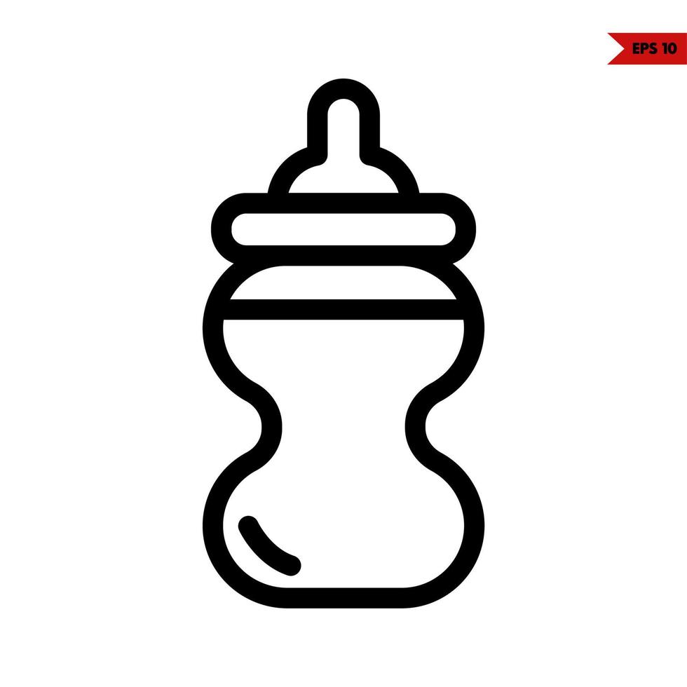 baby line icon vector