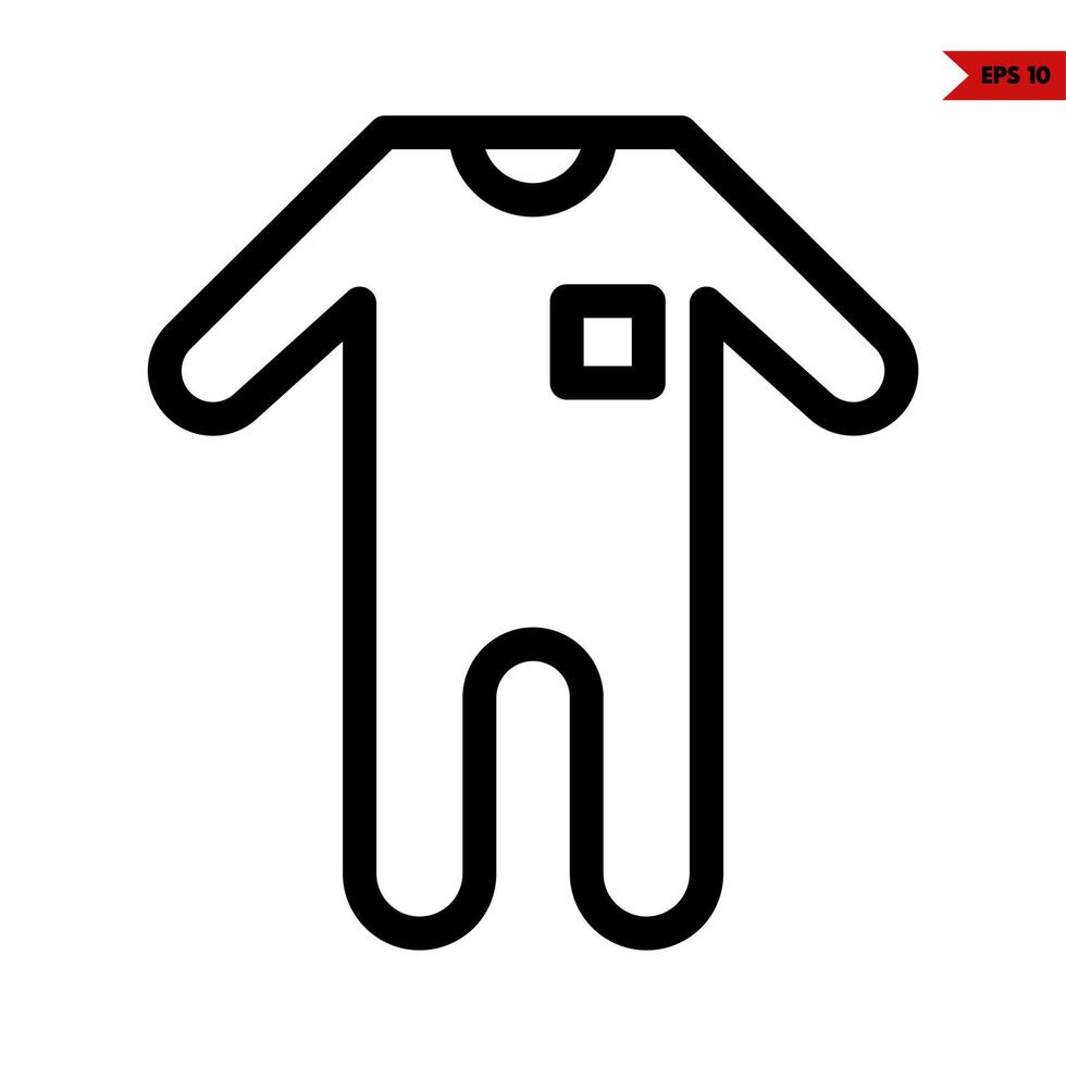 baby line icon vector