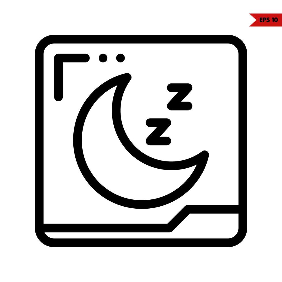 baby line icon vector