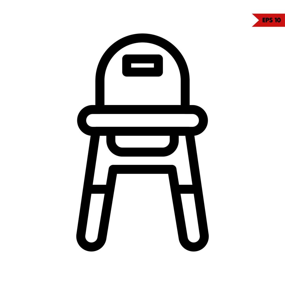 baby line icon vector