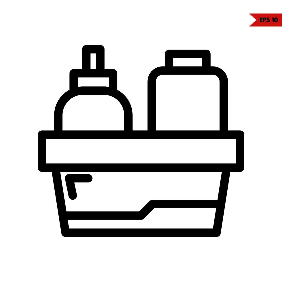 baby line icon vector