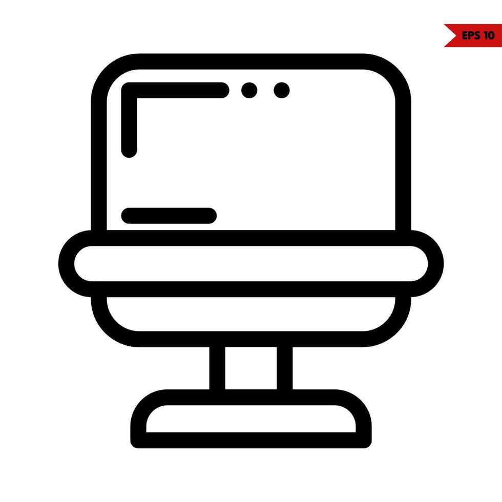 baby line icon vector