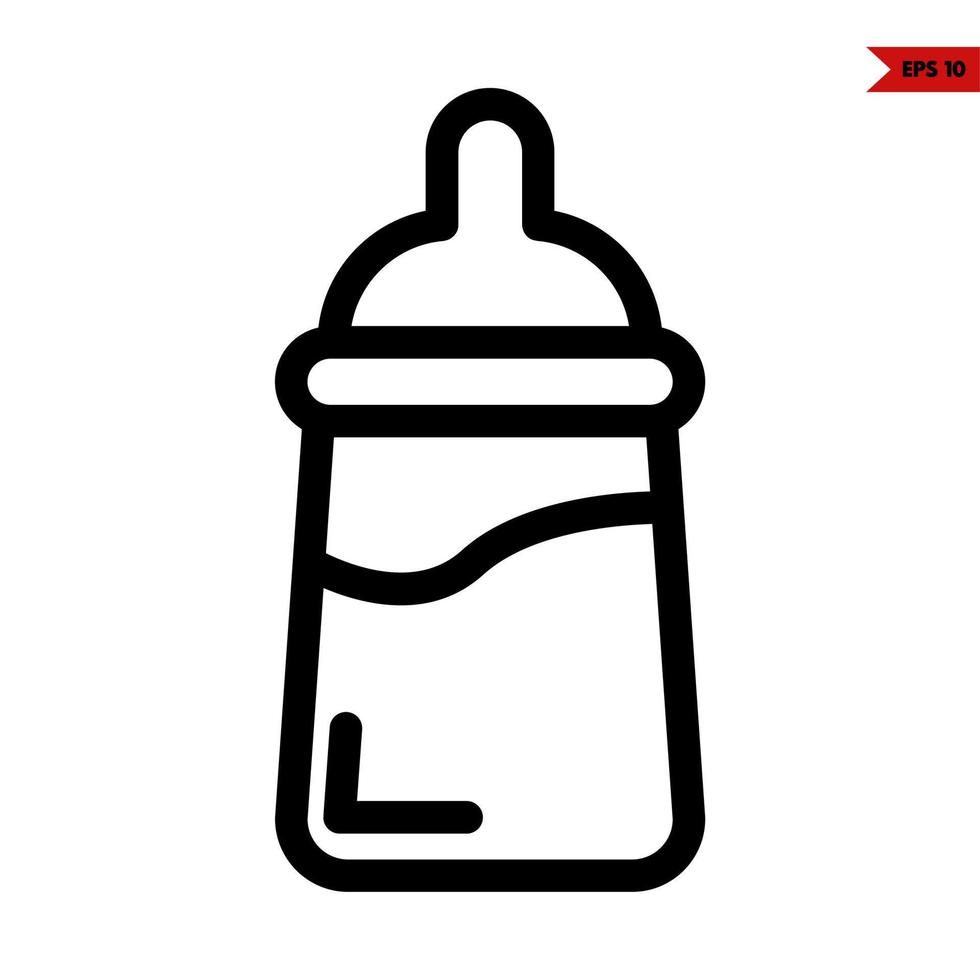 baby line icon vector