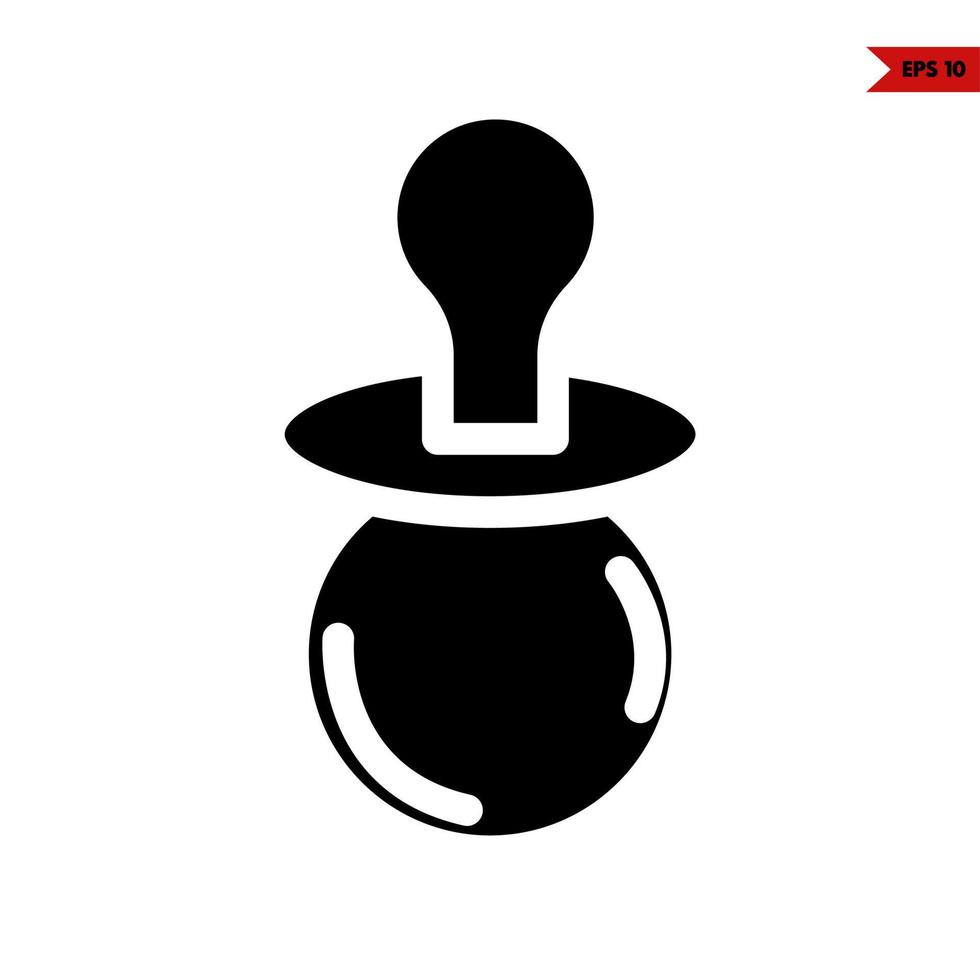 baby glyph icon vector
