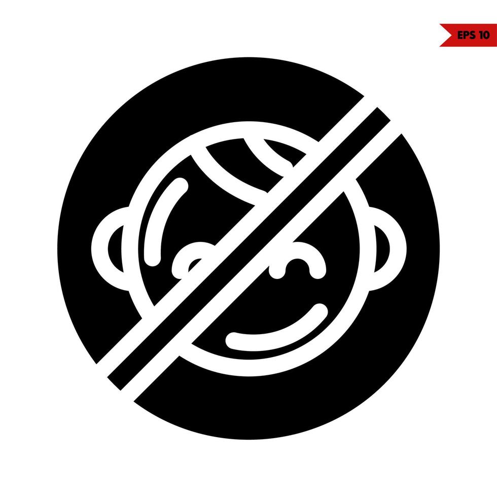 baby glyph icon vector