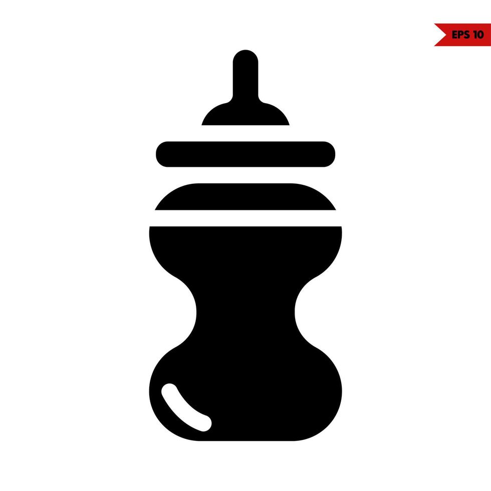 baby glyph icon vector