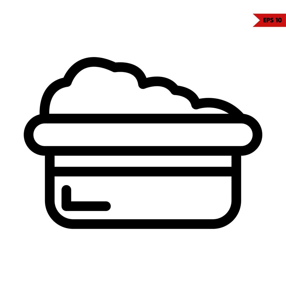 baby line icon vector