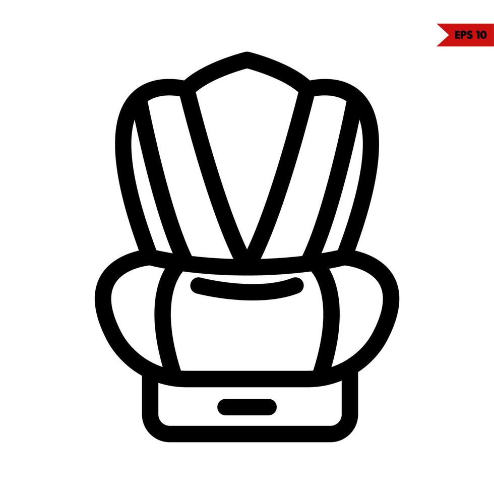 baby line icon vector