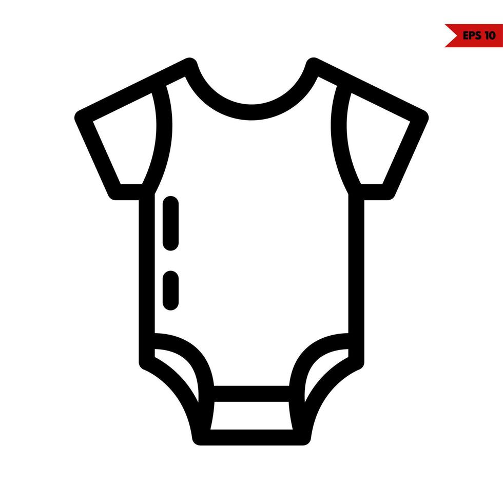 baby line icon vector