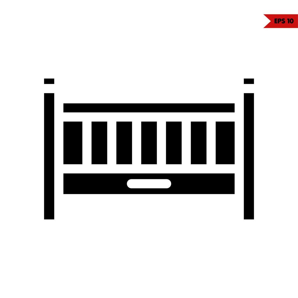 baby glyph icon vector