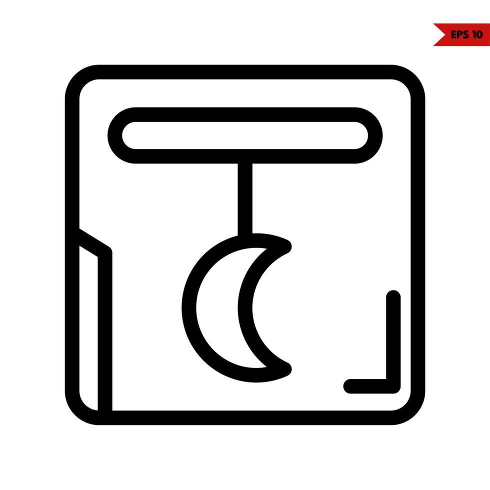 baby line icon vector
