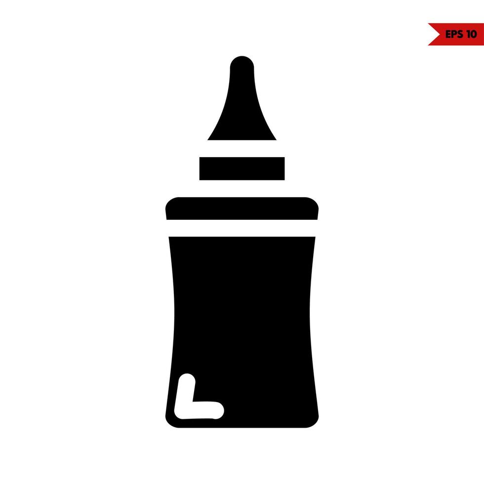 baby glyph icon vector
