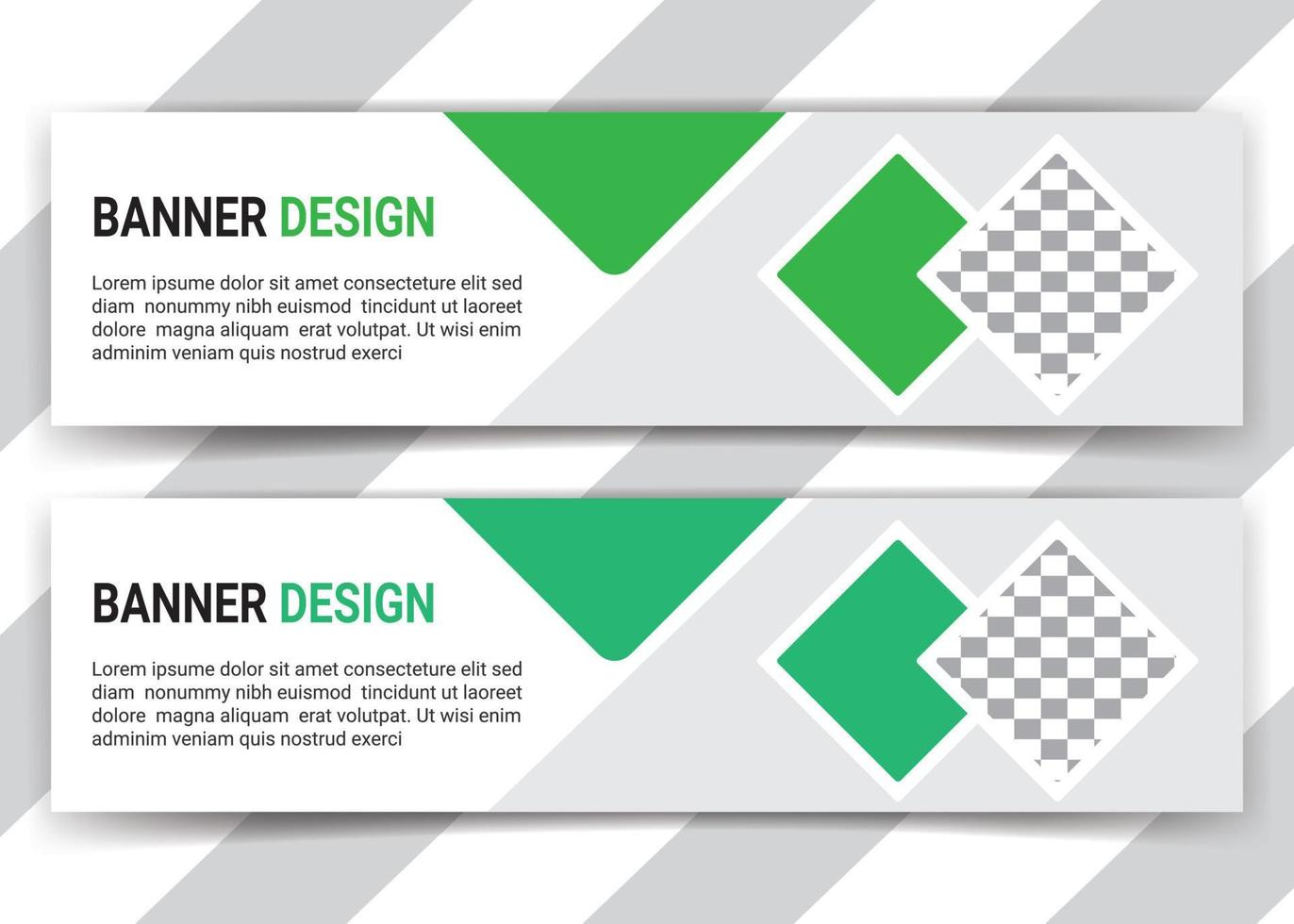 Modern business web banner template design free vector