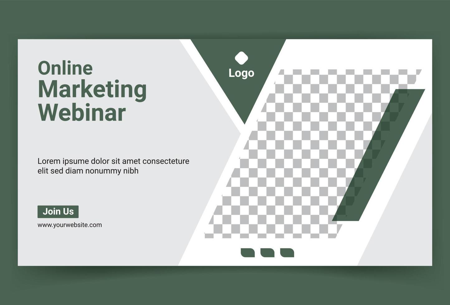 Online business web banner template design free vector