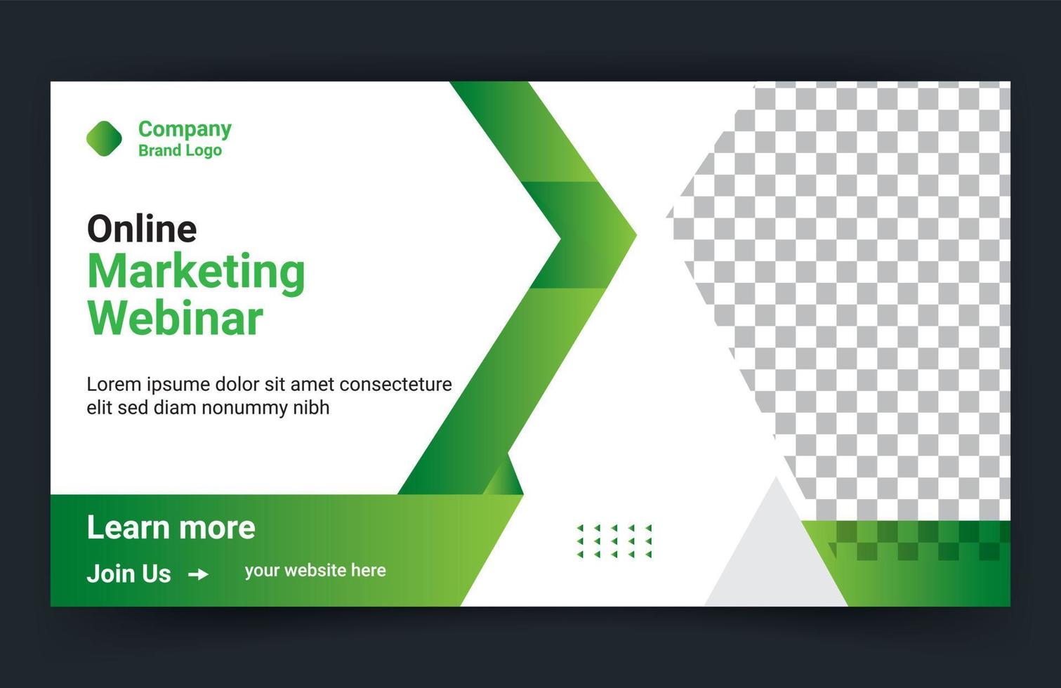 Online business web banner template design free vector