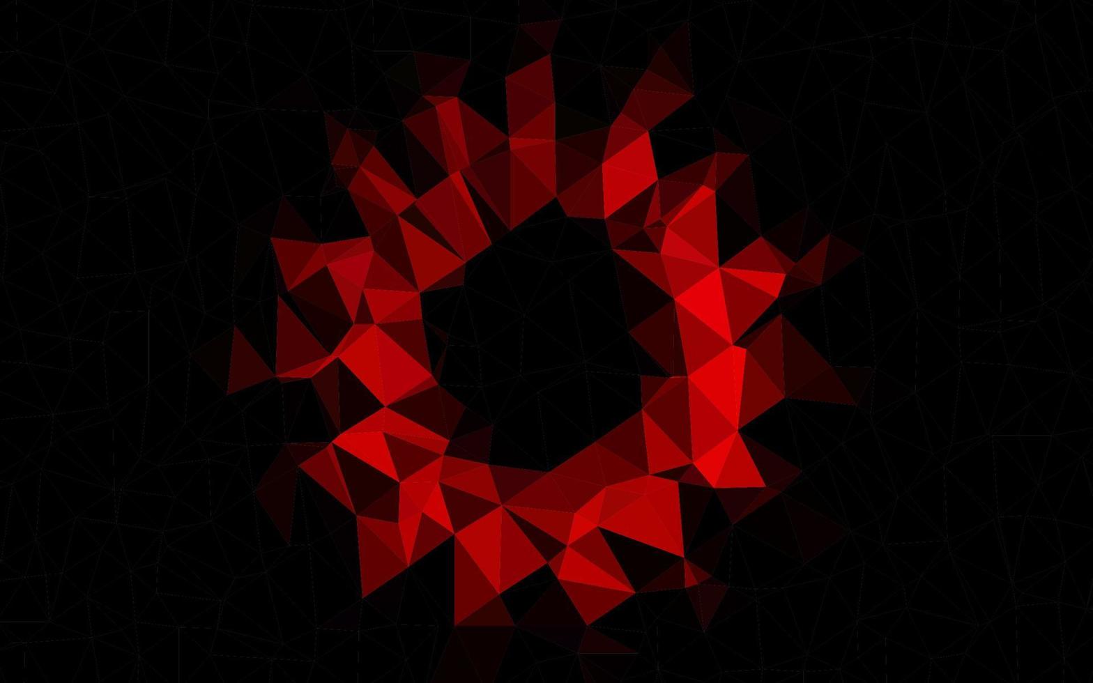Light Red vector blurry triangle template.