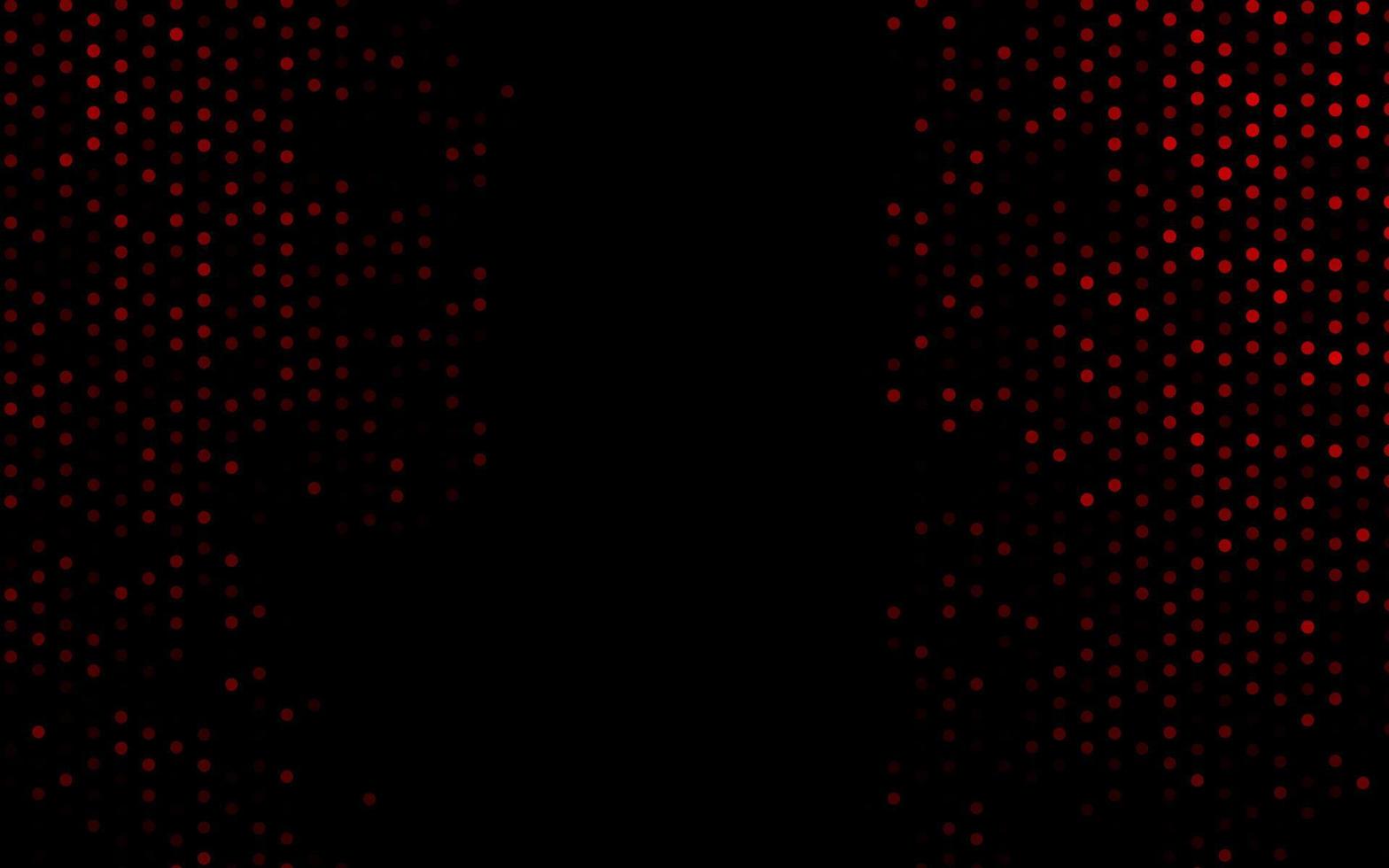 Telón de fondo de vector rojo oscuro con puntos.