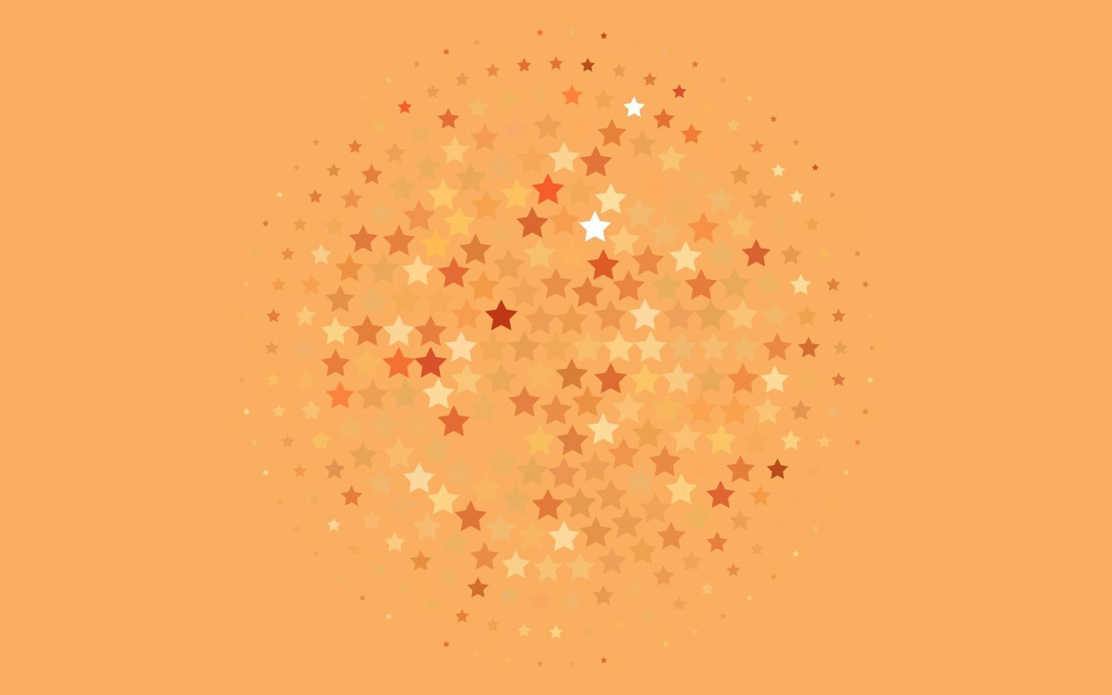 Light Red, Yellow vector background with colored stars.