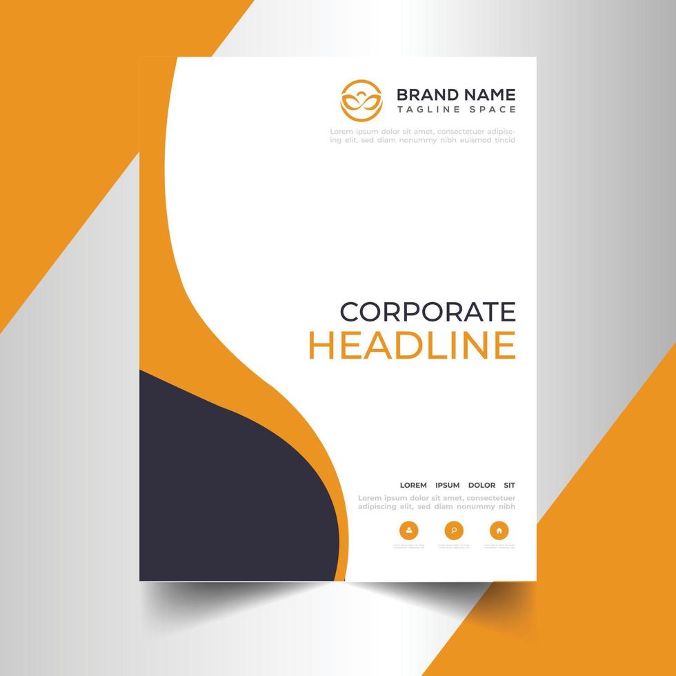 vector modern annual report template design