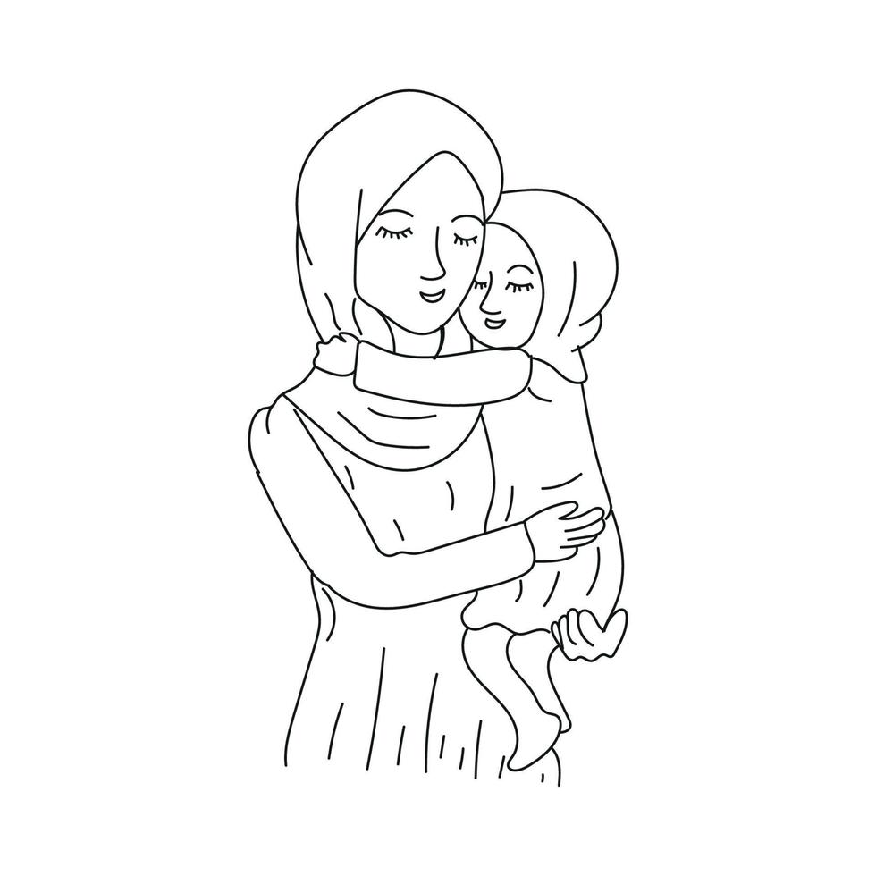 contento madres día celebracion mamá y niño amor vector