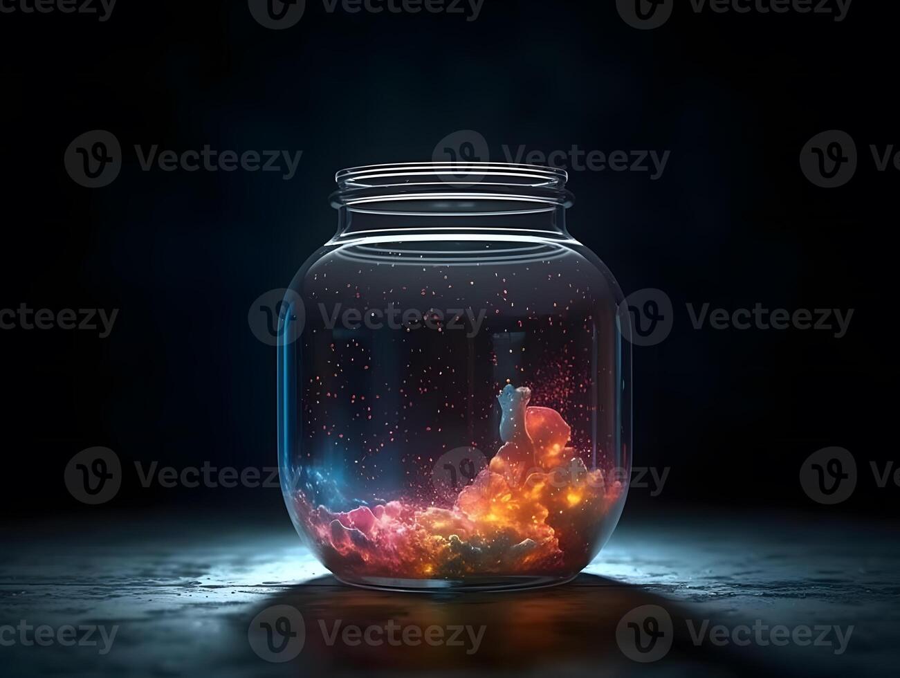 entire universe contained inside a glass jar. wallpaper, photo