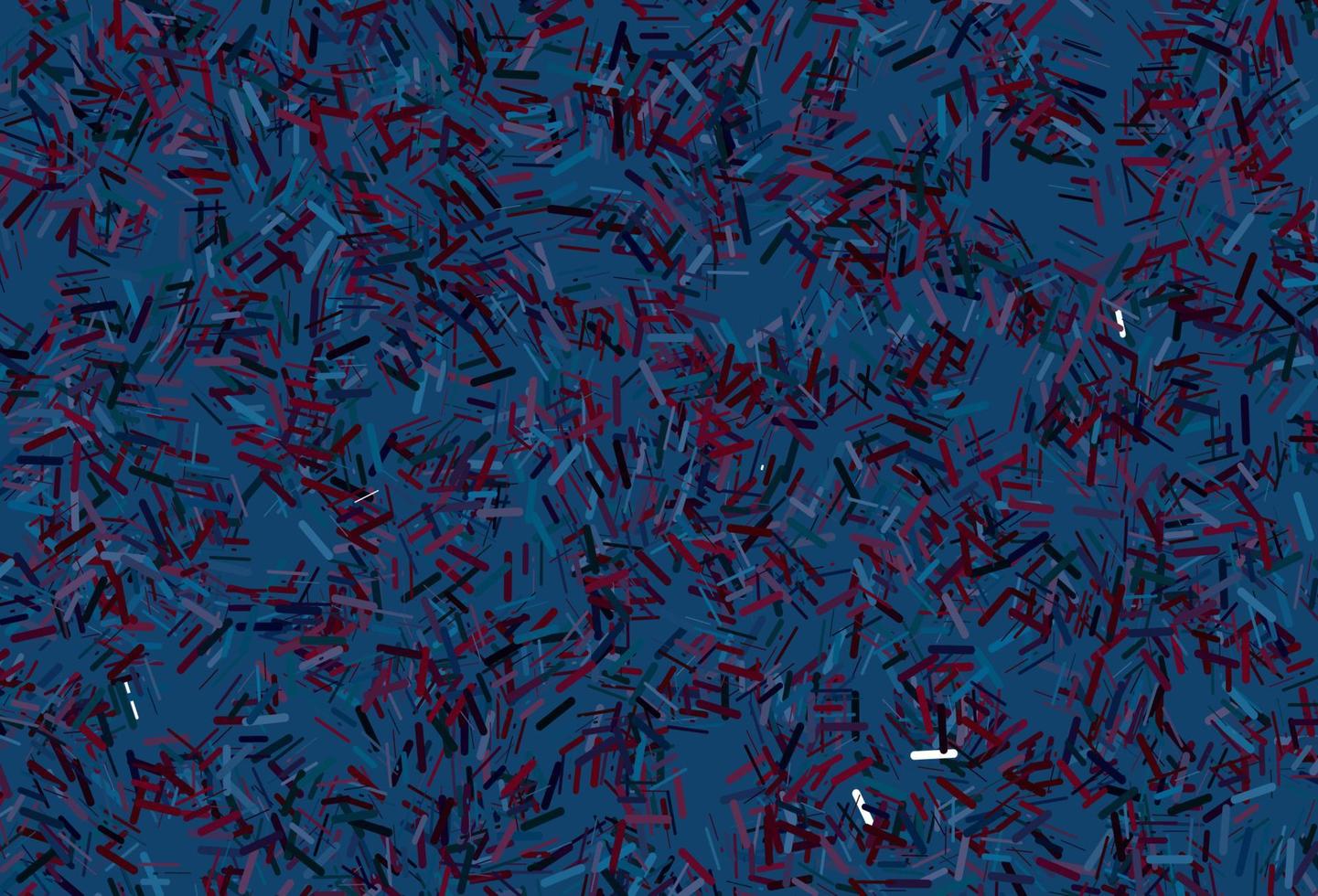 Dark blue, red vector texture with colorful lines.