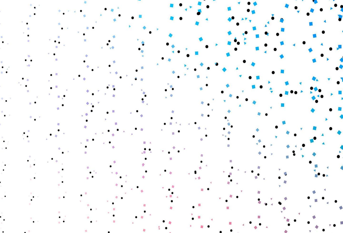 Light Blue, Red vector pattern in polygonal style with circles.