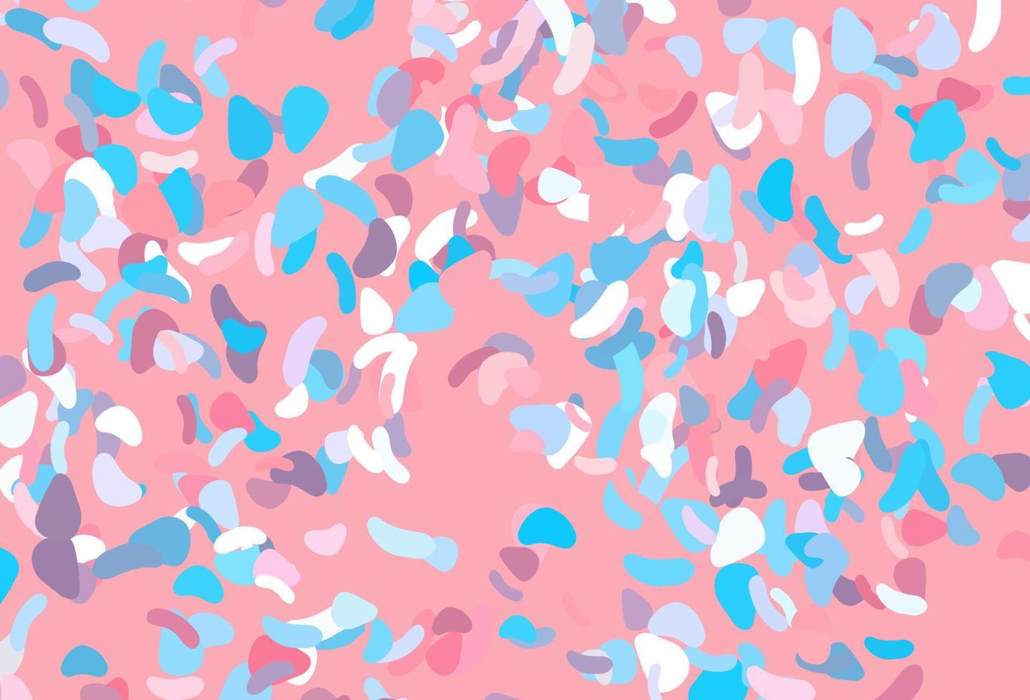 Light blue, red vector template with memphis shapes.