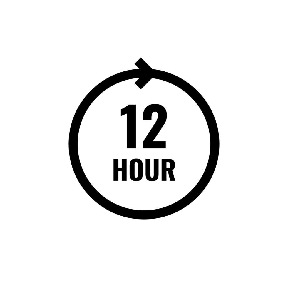 Hour Clock Count Simple Vector Icon 22576673 Vector Art at Vecteezy