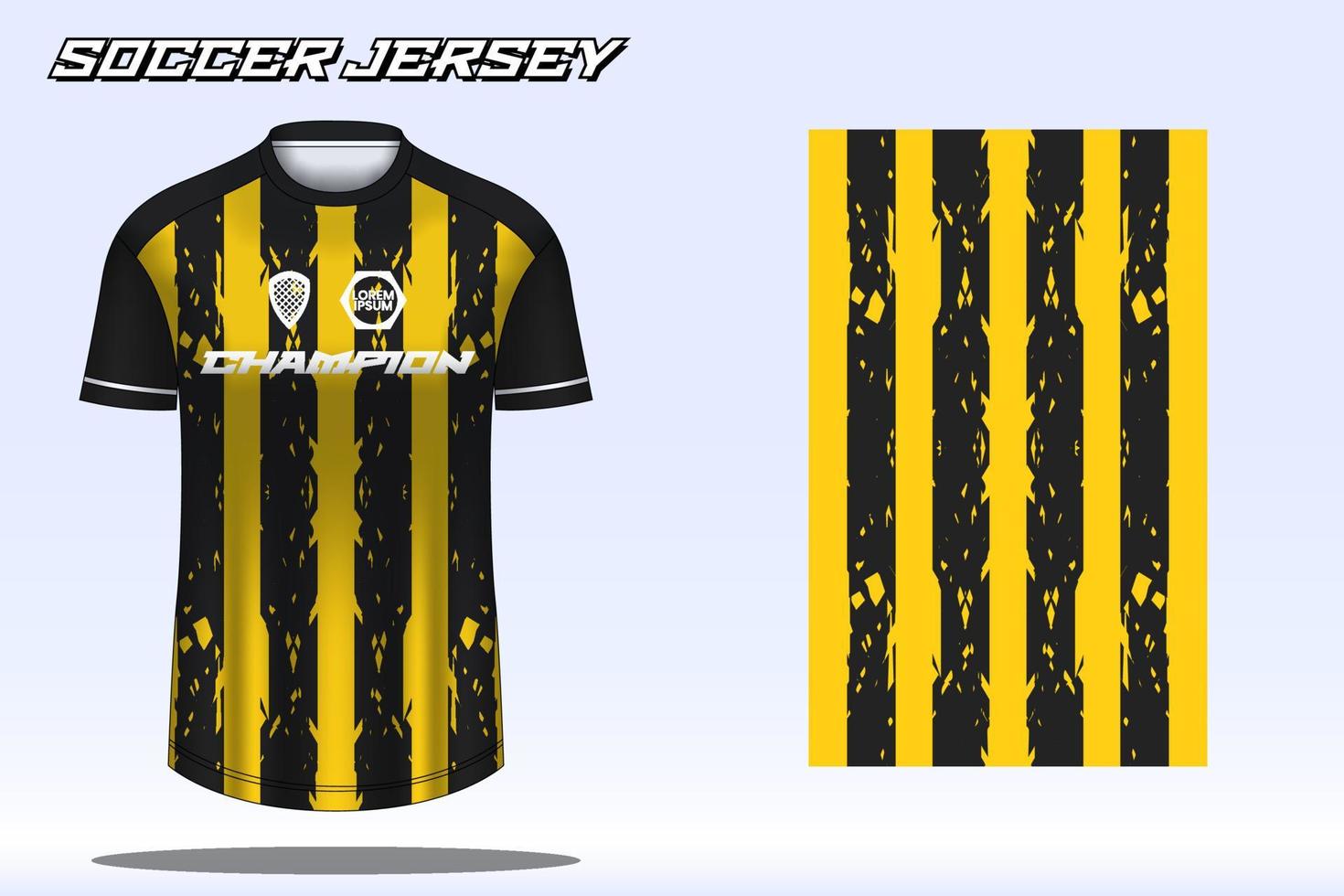 maqueta de diseño de camiseta deportiva de camiseta de fútbol para club de fútbol vector