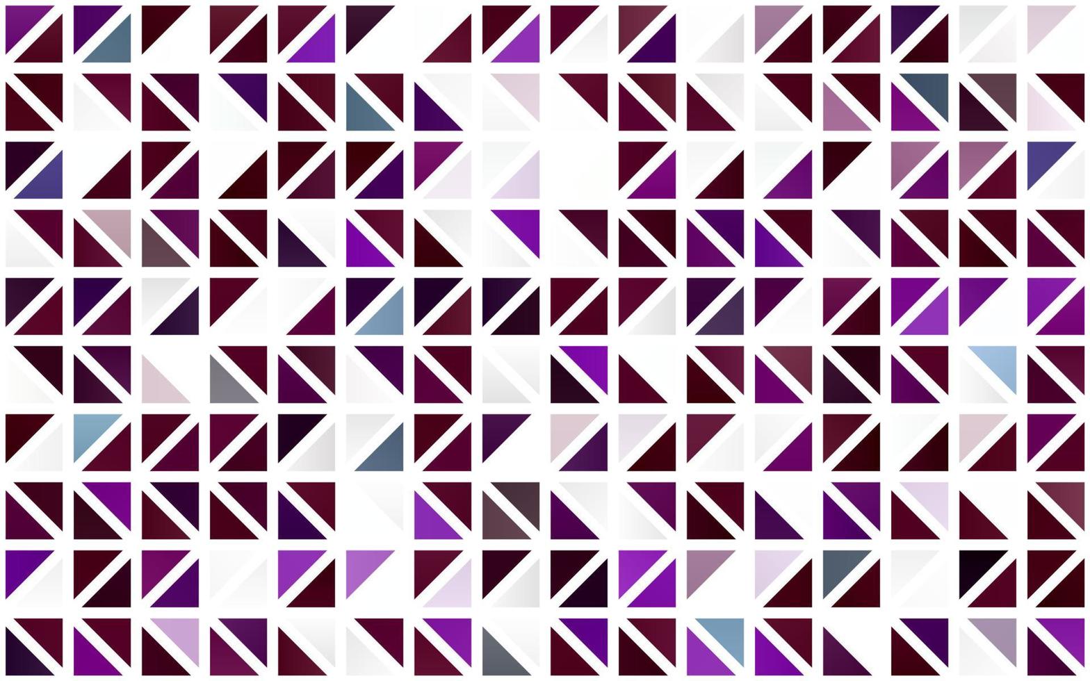 Light Purple vector seamless template with crystals, triangles.