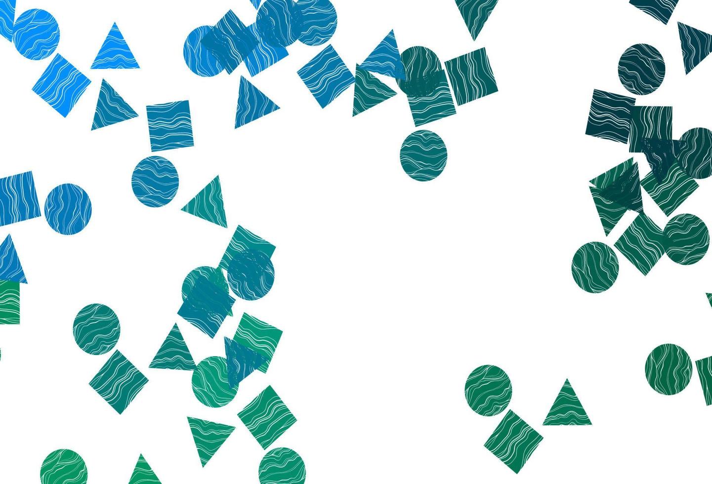 Light Blue, Green vector cover in polygonal style with circles.