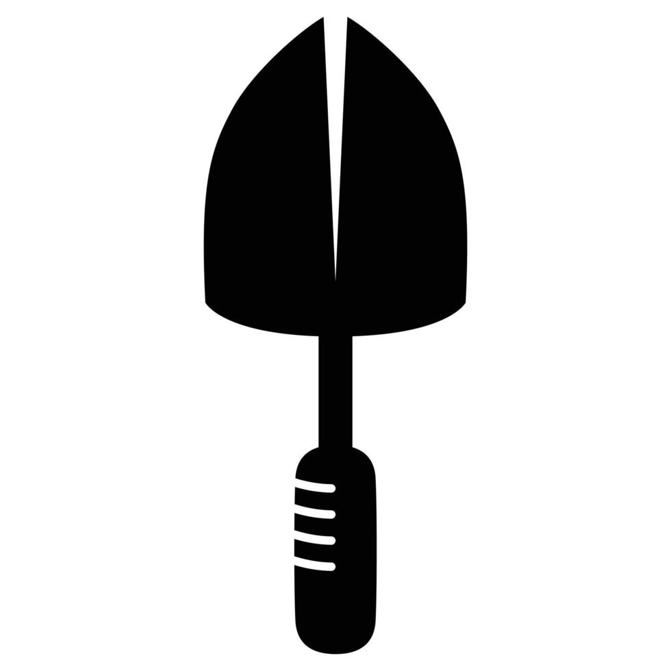 Shovel vector icon design. Gardening flat icon.