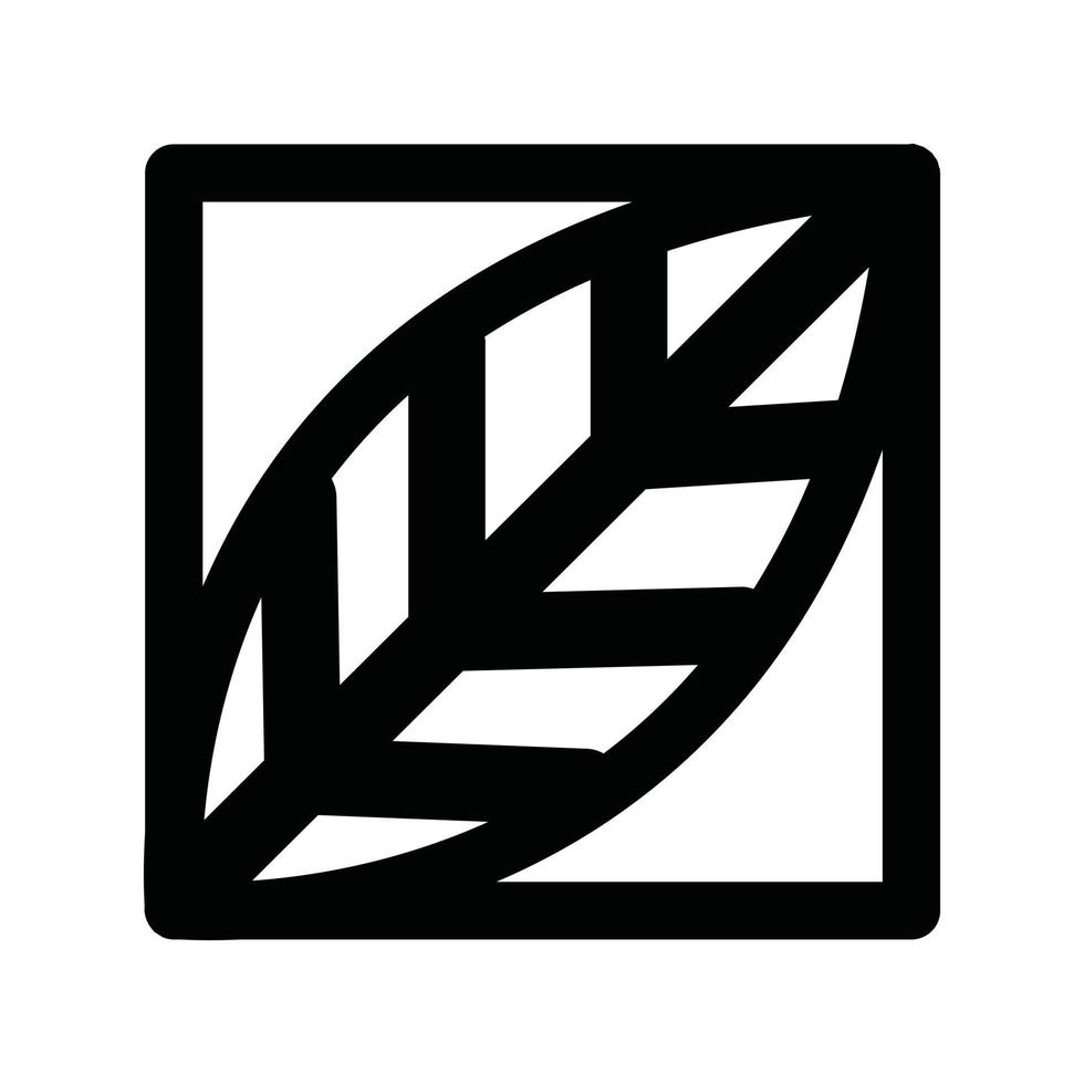 Simple leaf vector icon design. Circle flat icon.