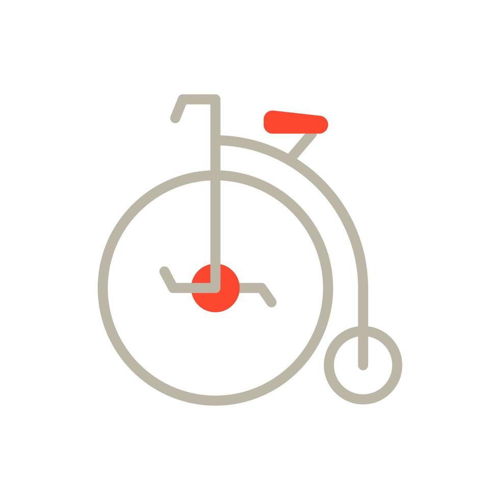 Penny farthing, transport vector icon