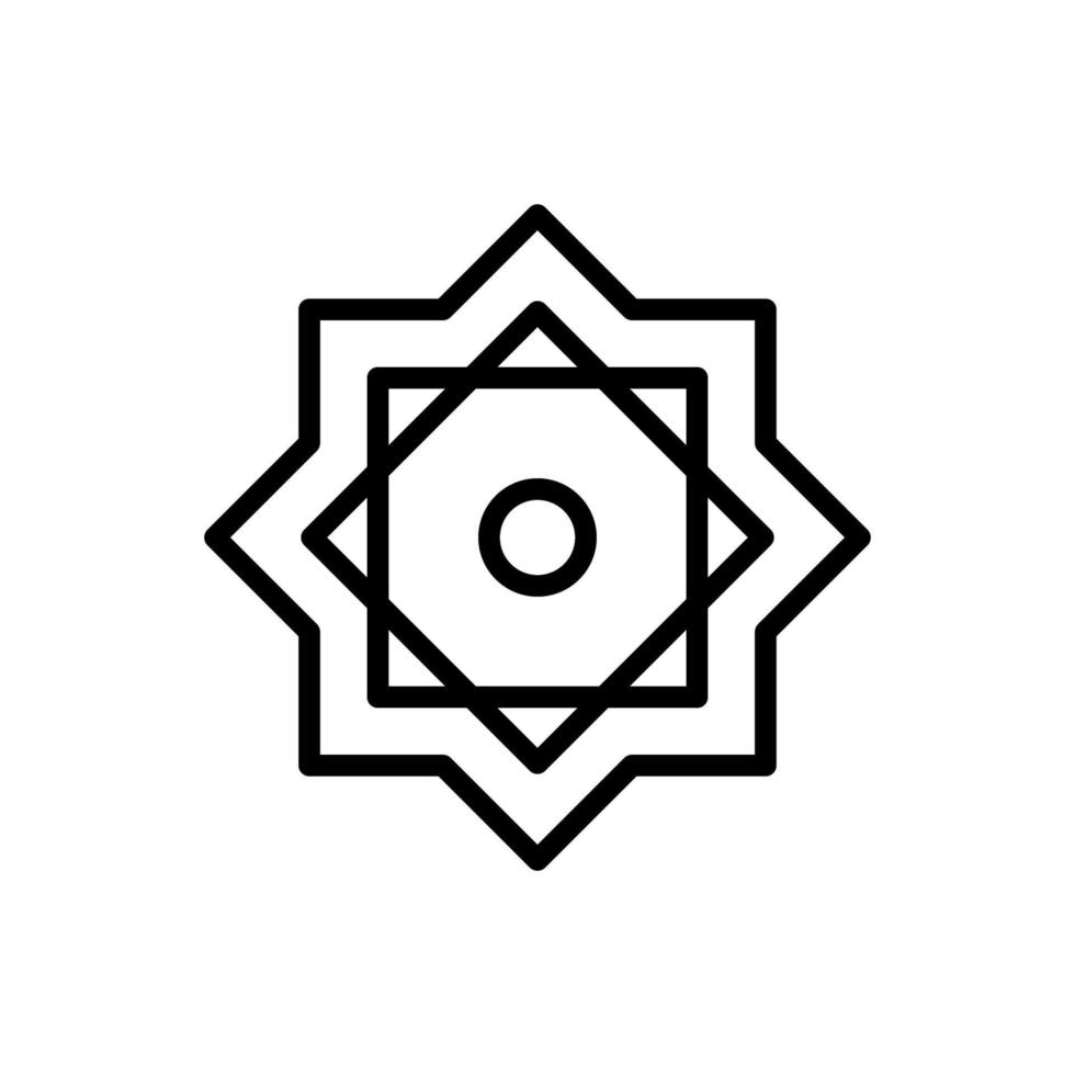 Rub El Hizb Ramadan vector icon