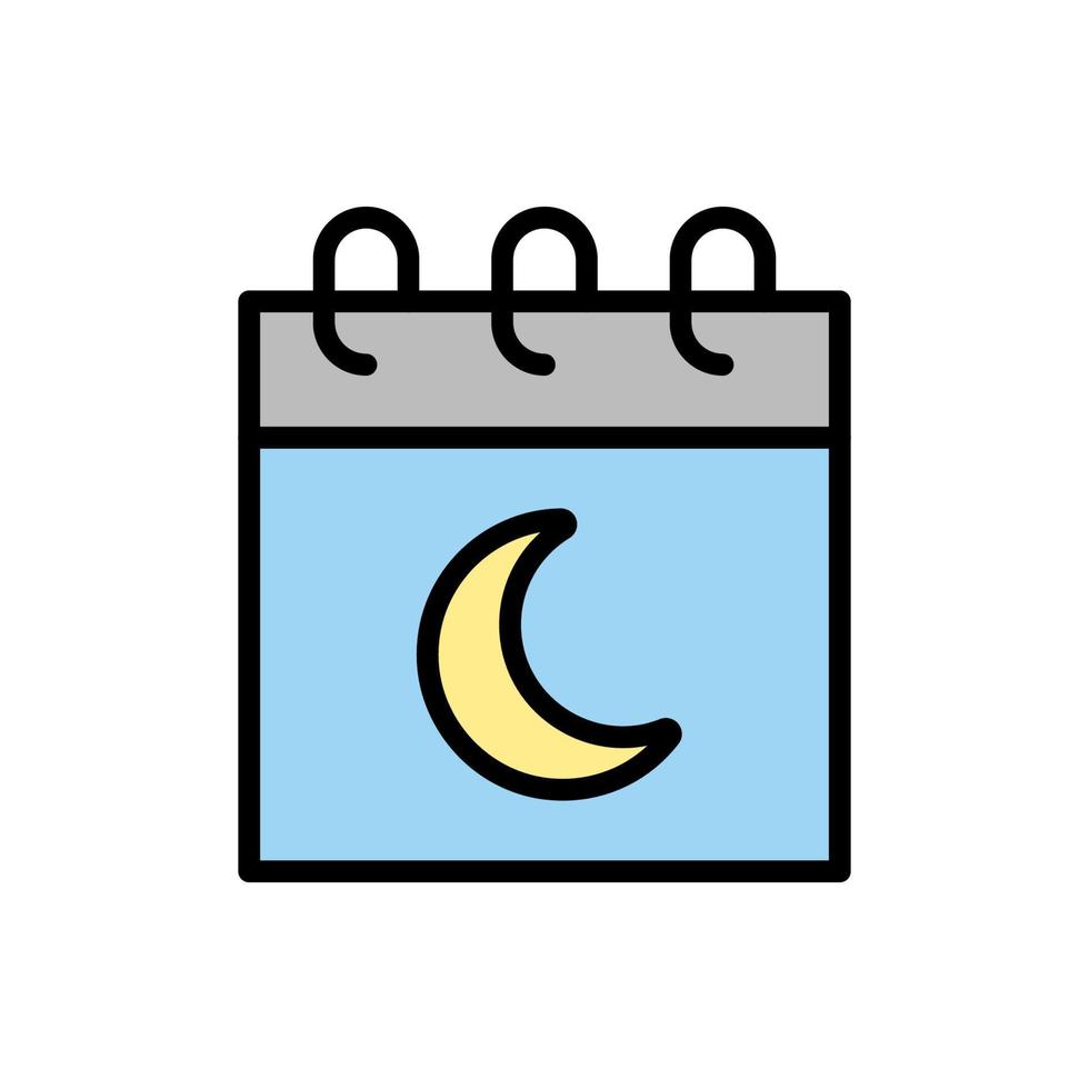 calendario Ramadán vector icono