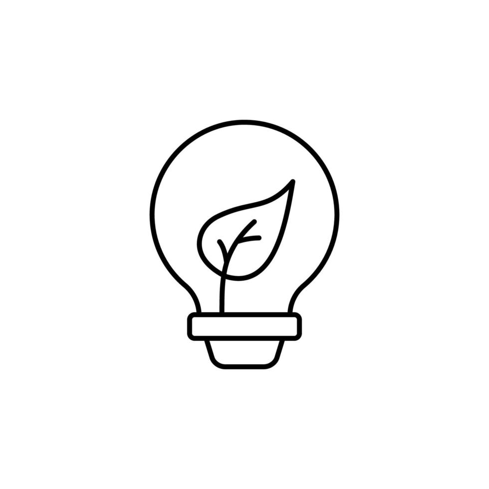 Light bulb, energy vector icon