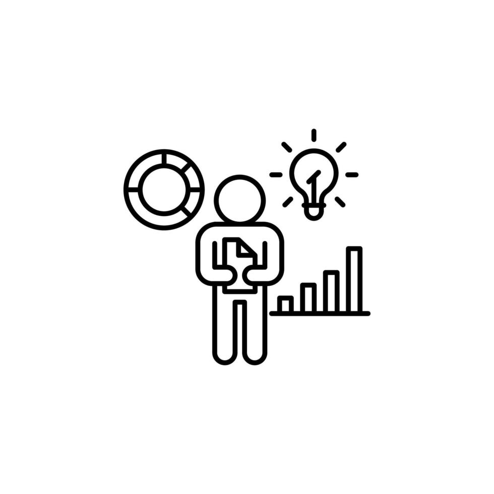 Report idea vector icon