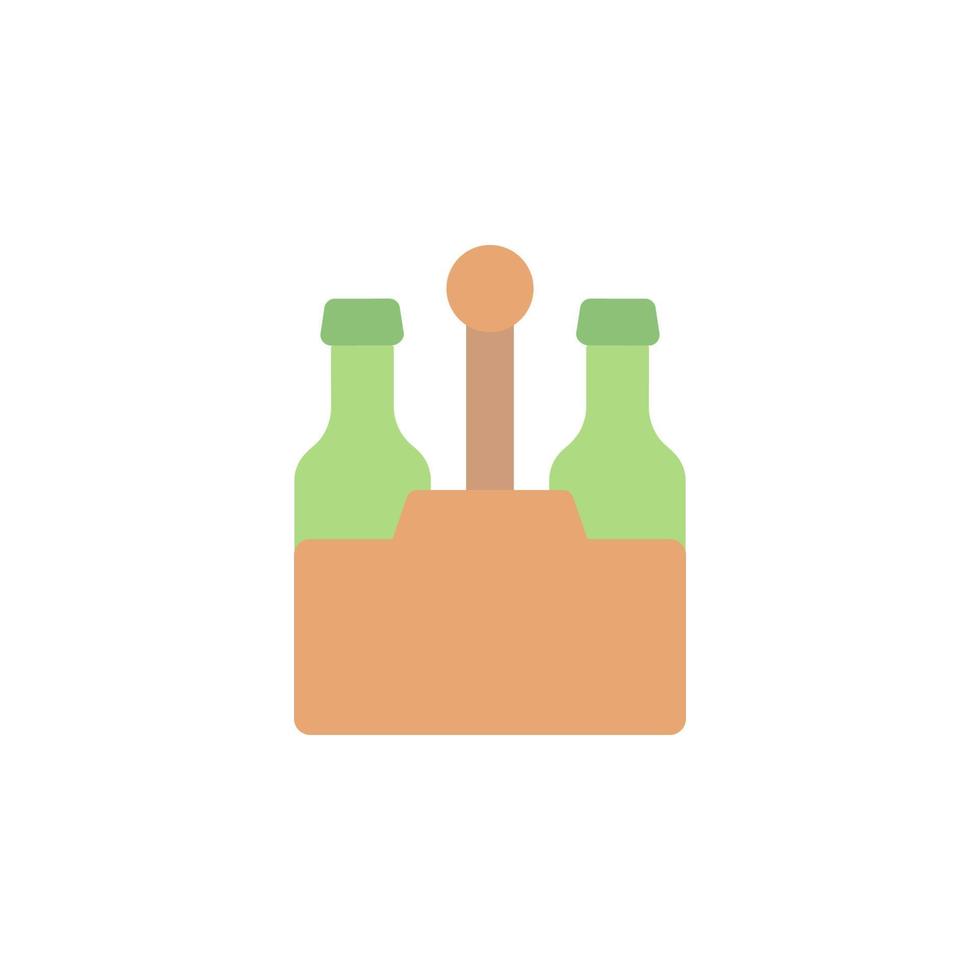 Beer box, beers vector icon