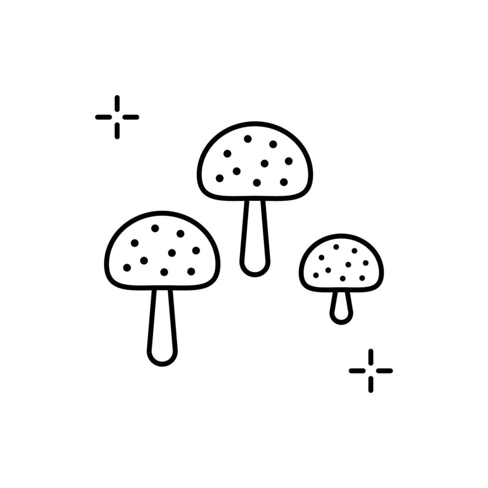 Hallucinogen, addictions, mushroom vector icon