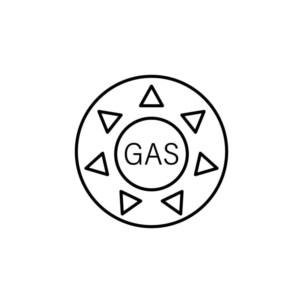 Gas, energy vector icon