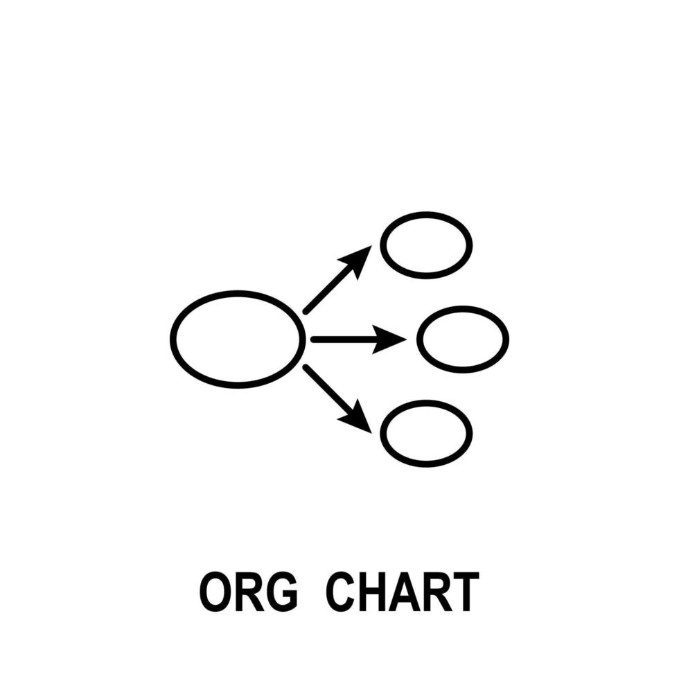 Organizational chart vector icon