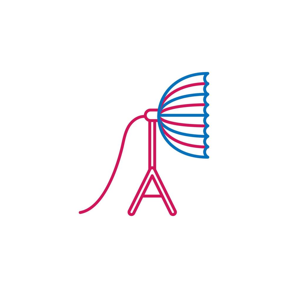 Video production, soft box vector icon